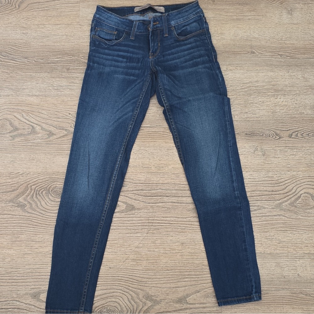 GUESS Women's Skinny Jeans Dark Wash Stretch Size 23 Denim Blue EUC